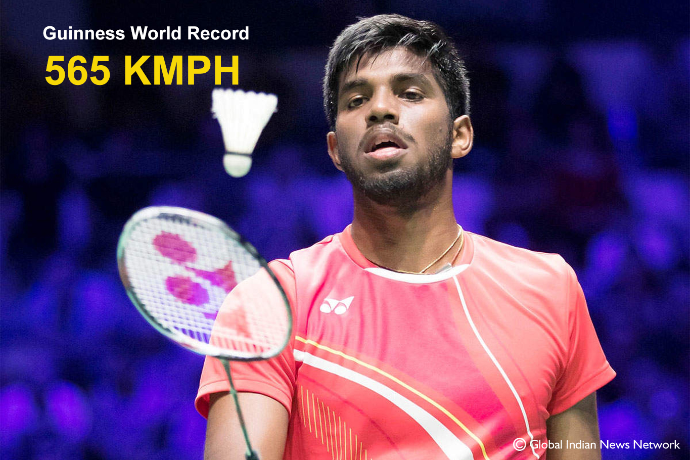 Indian Shuttler Satwik Breaks Guinness World Record with Incredible 565 Km/h Smash Speed