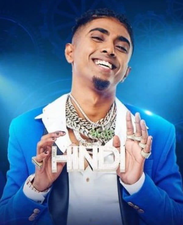 MC Stan, an Indian rapper, featured on Times Square