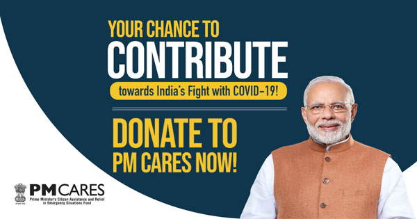 PM CARES Fund Receives $65 million donations