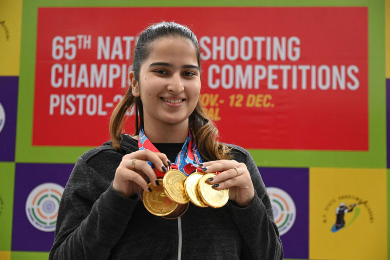 Indian shooter registers the highest score ever in women’s 25m pistol event