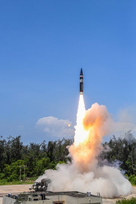 India Conducts Flight Test of Next-Generation Ballistic Missile Agni Prime
