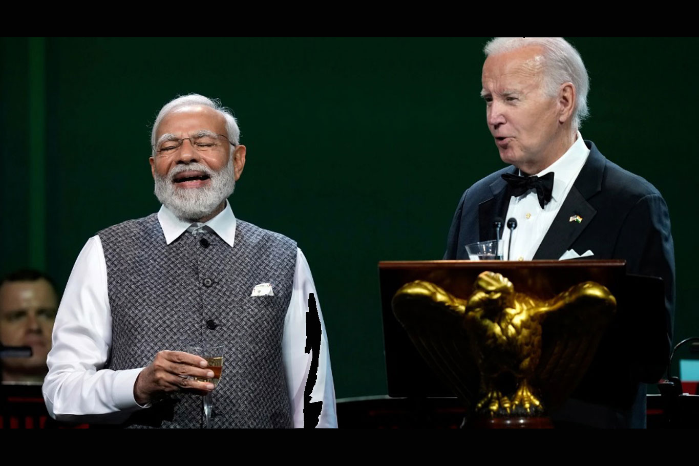 Biden's ‘no alcohol’ toast at state dinner leaves PM Modi laughing