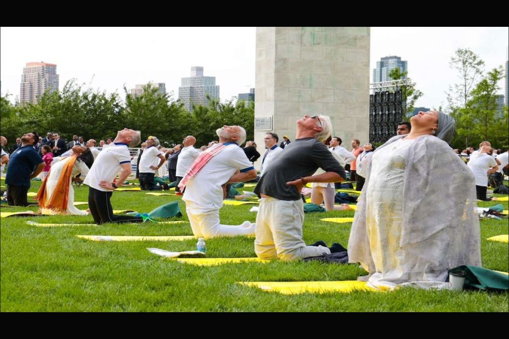 'Yoga has Indian roots…a way of life': PM Modi addressed the New York City International Yoga Day Celebration.
