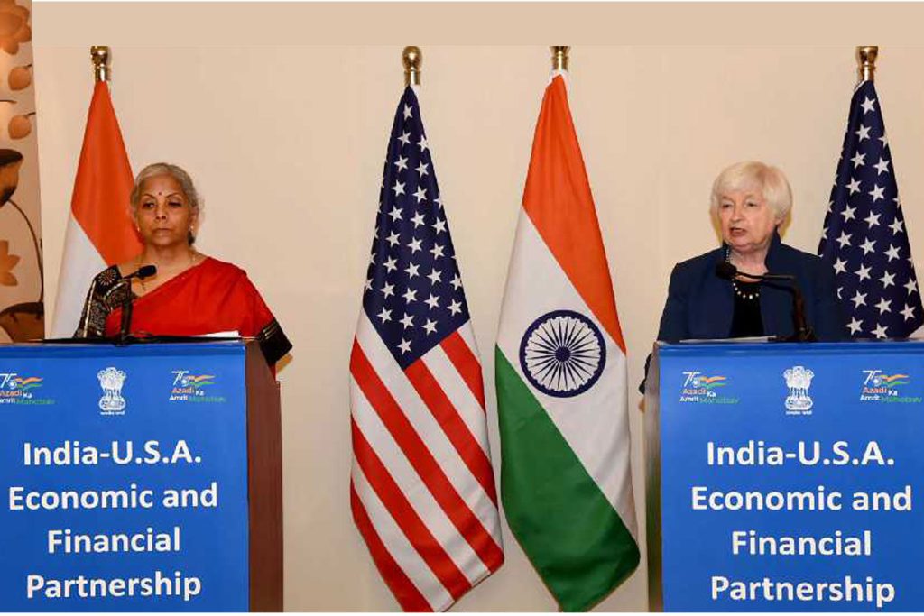 Yellen’s India visit focuses on strengthening ties and addressing global economic issues.