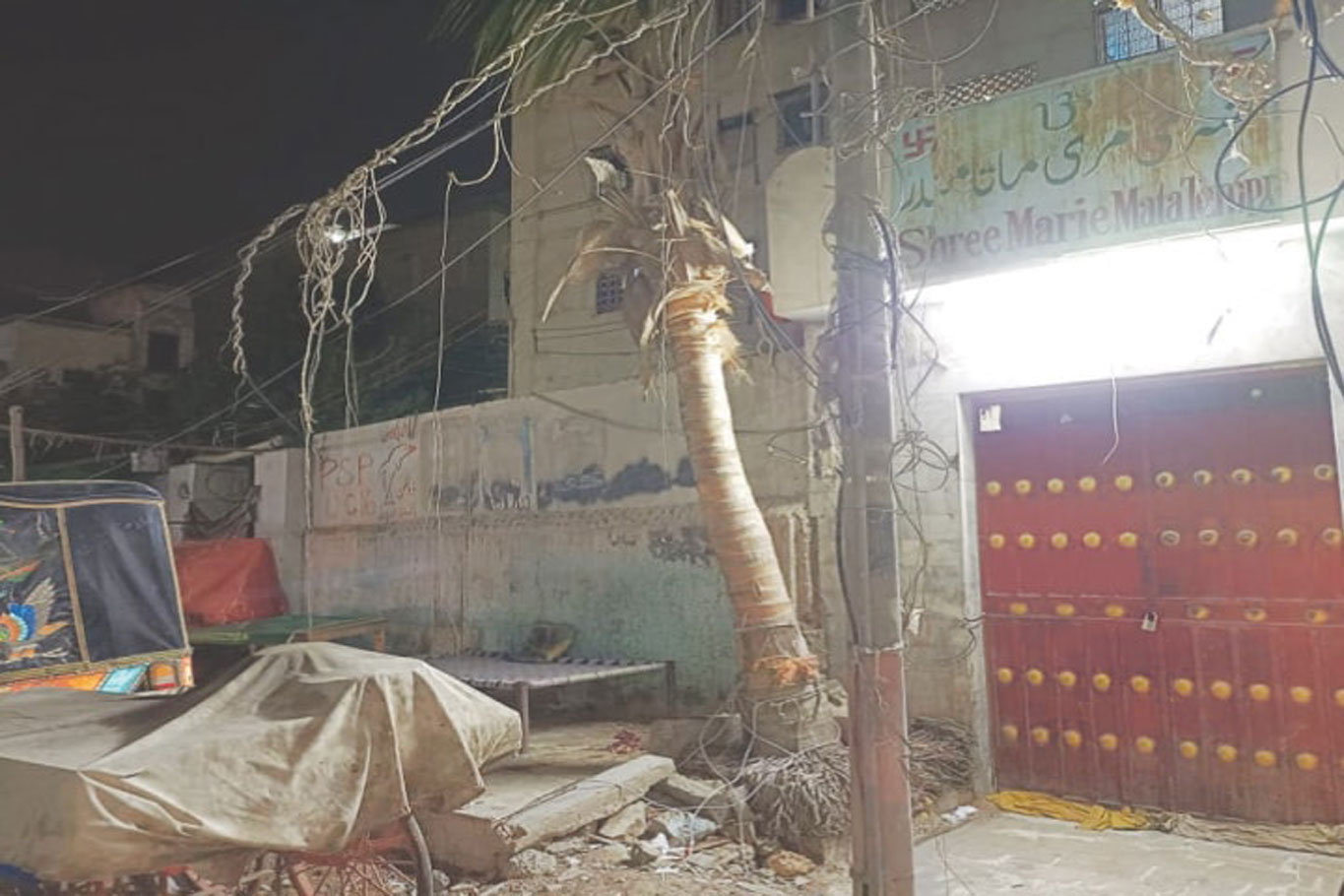 Historic Hindu temple in Soldier Bazaar, Karachi, reportedly over 150 years old, razed to the ground