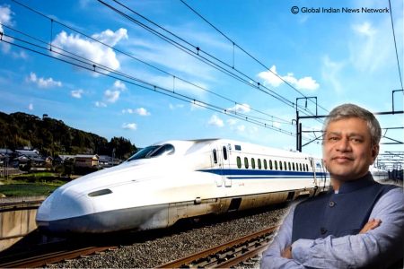 Anticipated Acceleration in Mumbai-Ahmedabad Bullet Train Project Work