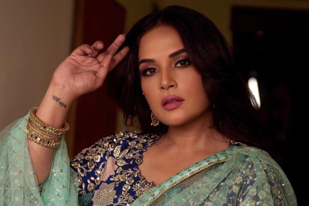 Richa Chadha begins filming debut international project “Aaina.”