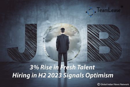Report indicates 3% surge in fresh talent hiring during H2 2023, signaling job market positivity.