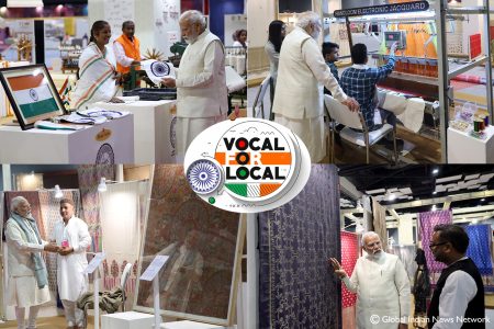 PM Modi introduces fresh e-portal for handloom industry as ‘local for vocal’.