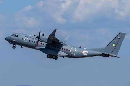 A milestone for the IAF: India receives its inaugural C295 from Airbus in Spain.