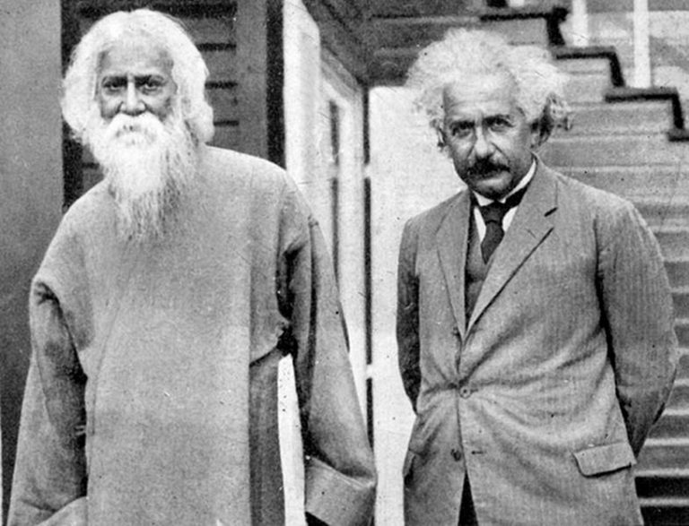 Rabindranath Tagore with Albert Einstein