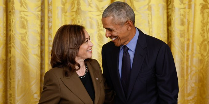 Barack and Michelle Obama endorse Kamala Harris for President