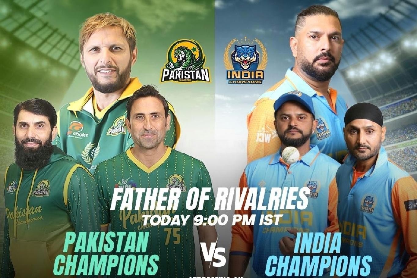 Indian Champions face Pakistan Champions