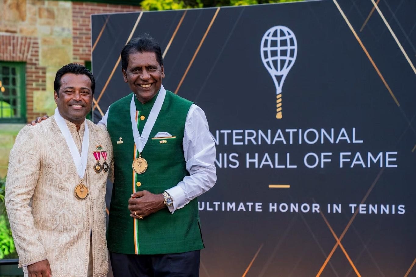 Paes and Amritraj Make History as First Asian Men in Tennis Hall of Fame