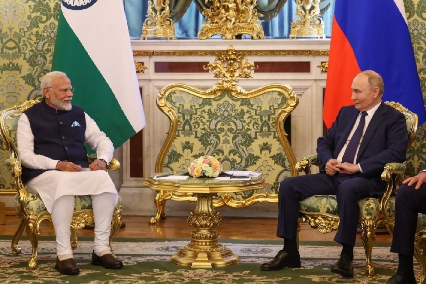 Narendra Modi and Vladimir Putin