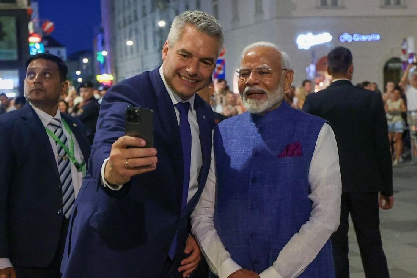 PM Modi Visits Austria, First Indian PM in 41 Years, Shares Selfie