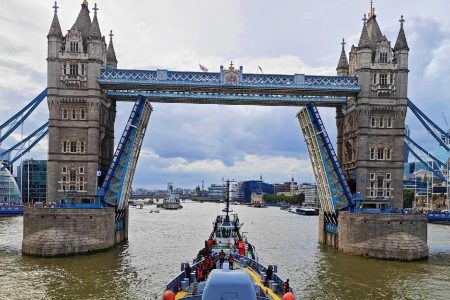 INS Tabar at Tower Bridge: A Patriotic Moment for Indian Diaspora INS Tabar at Tower Bridge