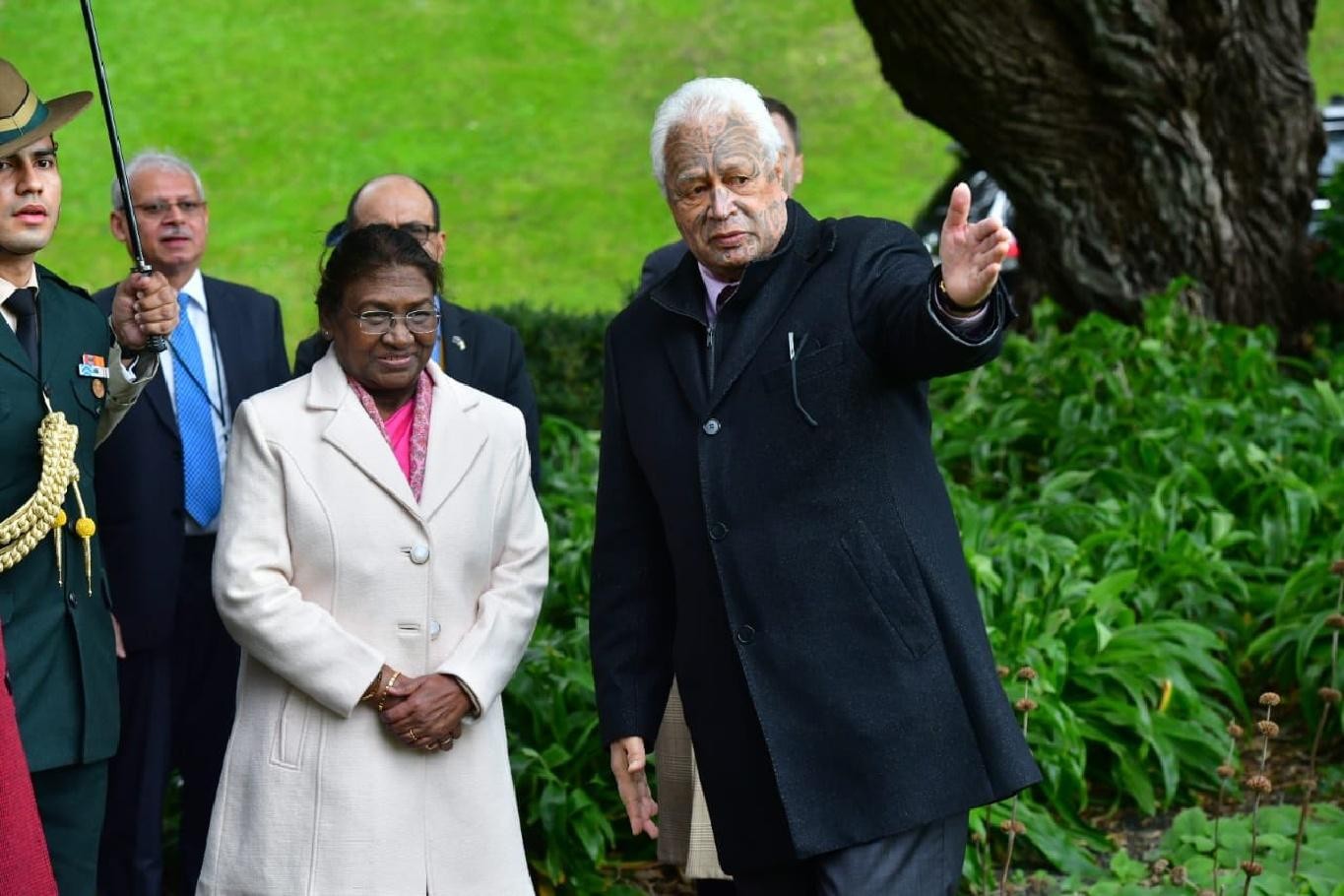 President Droupadi Murmu Receives Maori Powhiri in Wellington