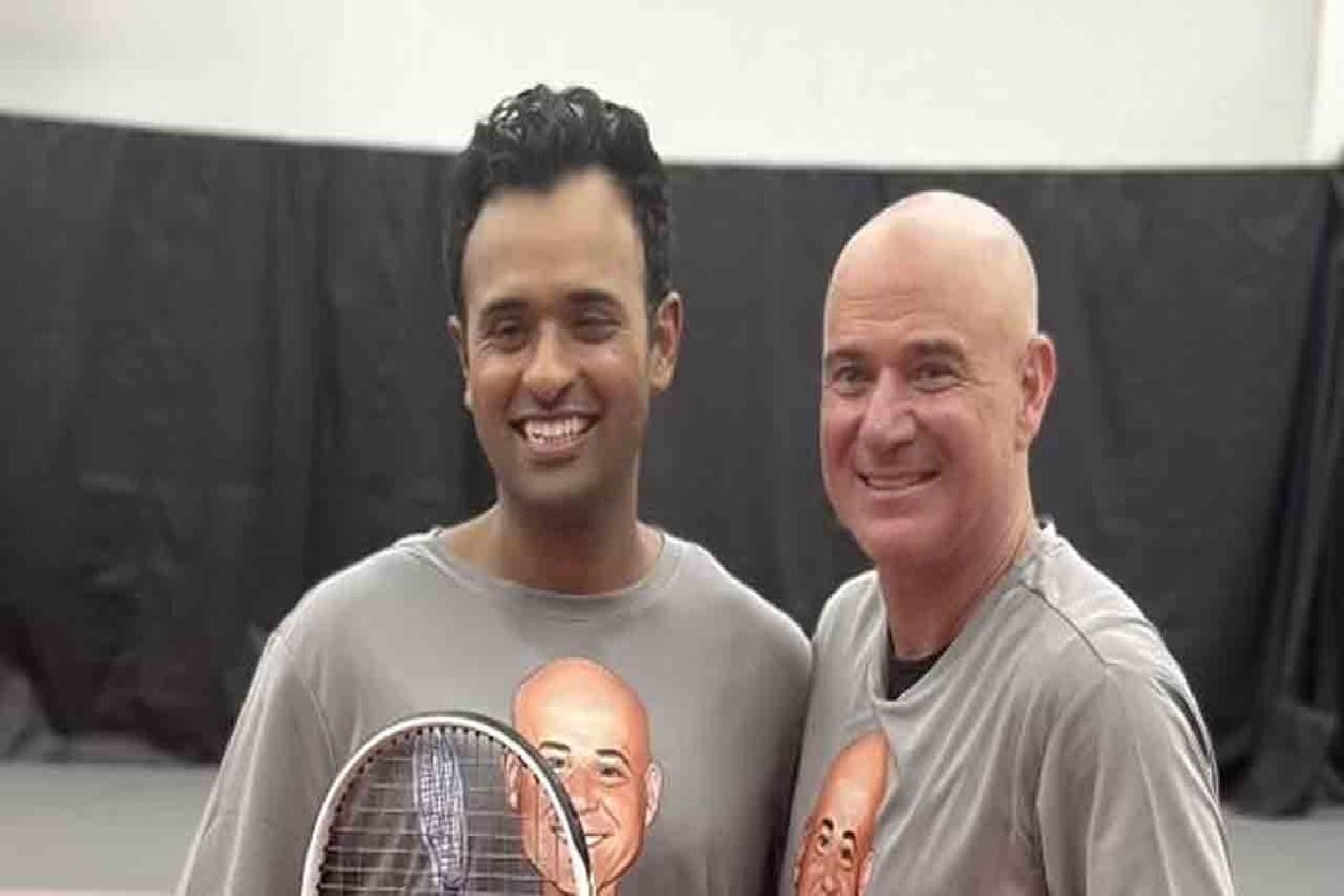 From Ball Boy to Partner: Ramaswamy Plays with Agassi