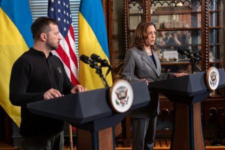 Harris Reaffirms Support for Ukraine Amid Trump’s Criticism