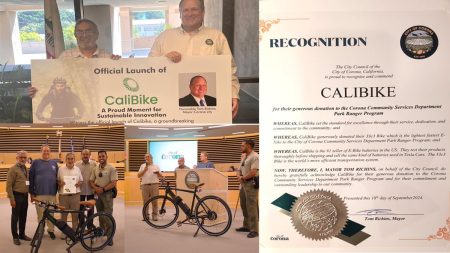 Mayor launches Calibike: Electric bike by Indian Americans!