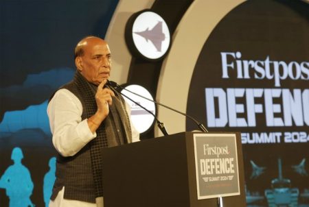 India aims to be a global drone hub: Defence Minister Rajnath Singh.