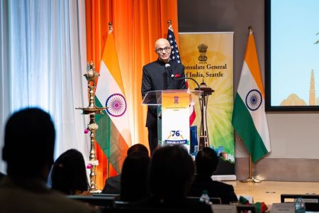 Seattle Consulate Celebrates India’s Republic Day with Satya Nadella & Washington Governor