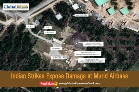 Indian Strikes Expose Damage at Murid Airbase Indian Strikes Expose Damage at Murid Airbase