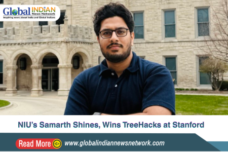 NIU’s Samarth Shines, Wins TreeHacks at Stanford