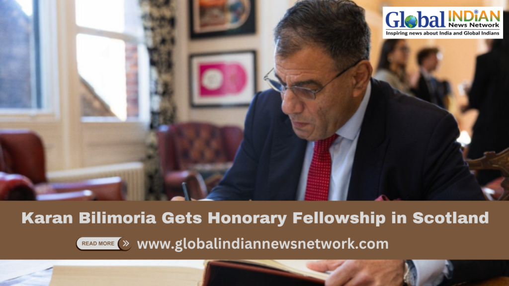 Karan Bilimoria Gets Honorary Fellowship in Scotland