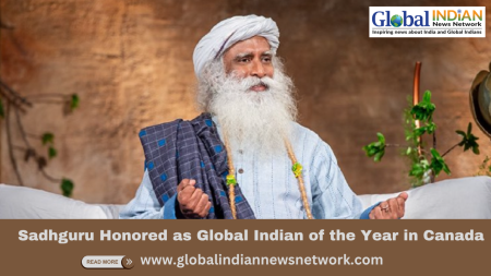 Sadhguru Honored as Global Indian of the Year in Canada