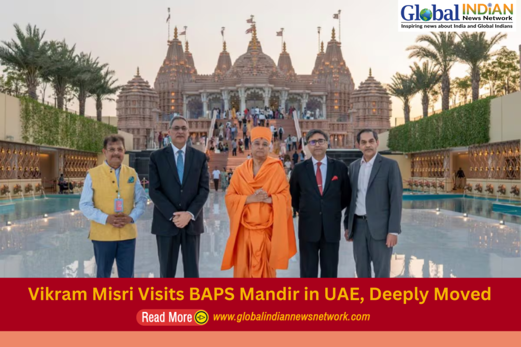 Vikram Misri Visits BAPS Mandir in UAE, Deeply Moved