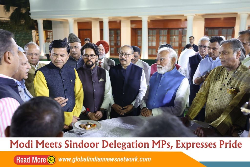 Modi Meets Sindoor Delegation MPs, Expresses Pride