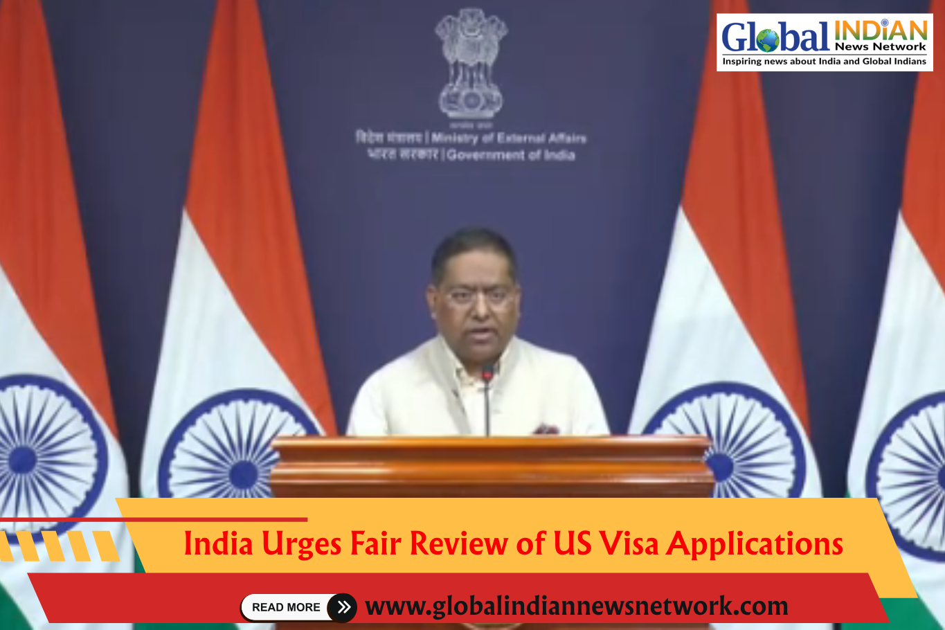 India Urges Fair Review of US Visa Applications