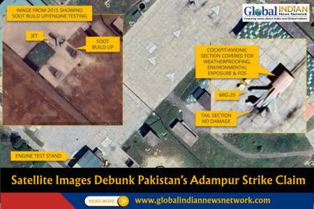 Satellite Images Debunk Pakistan’s Adampur Strike Claim Satellite Images Debunk Pakistan’s Adampur Strike Claim
