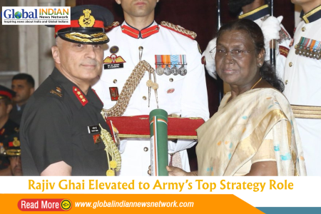 Rajiv Ghai Elevated to Army’s Top Strategy Role Rajiv Ghai Elevated to Army’s Top Strategy Role