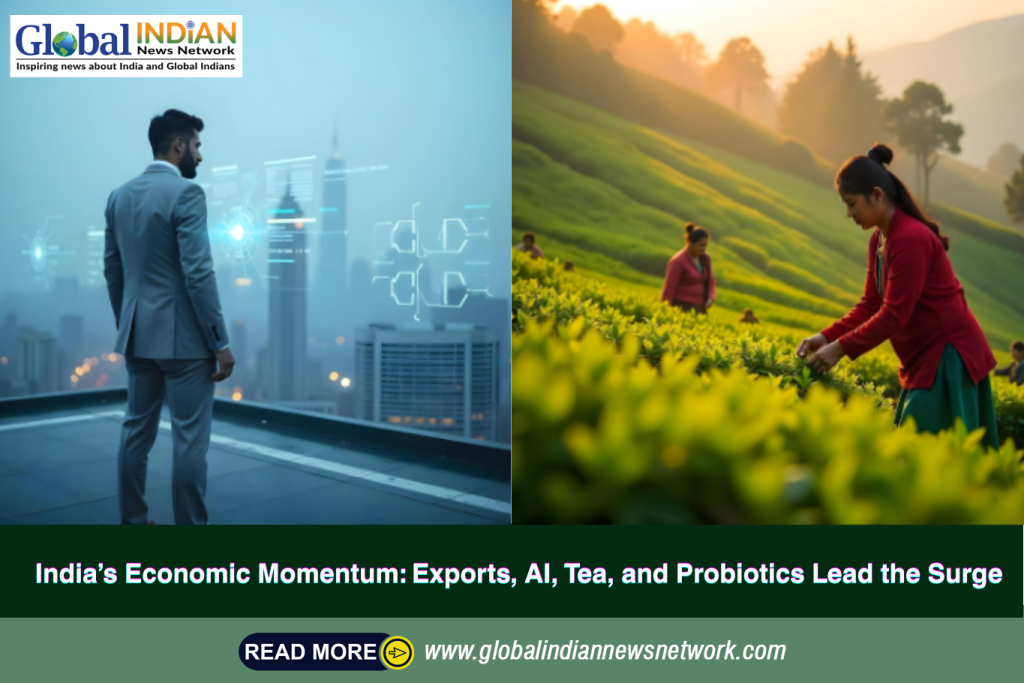 India’s Economic Momentum: Exports, AI, Tea, and Probiotics Lead the Surge