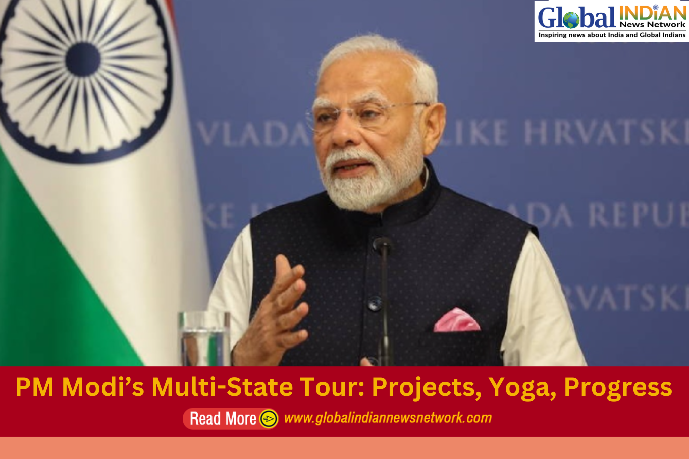 PM Modi’s Multi-State Tour: Projects, Yoga, Progress