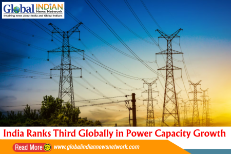 India Ranks Third Globally in Power Capacity Growth