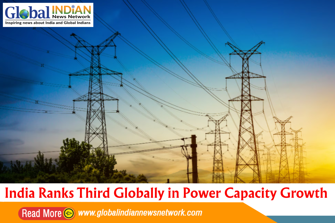 India Ranks Third Globally in Power Capacity Growth
