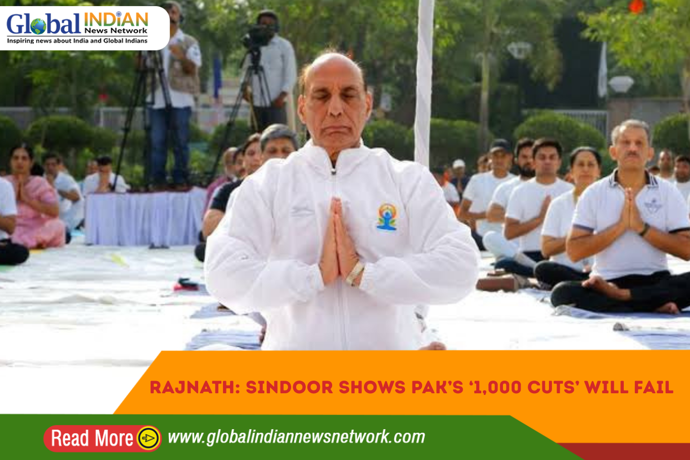 Rajnath: Sindoor Shows Pak’s ‘1,000 Cuts’ Will Fail