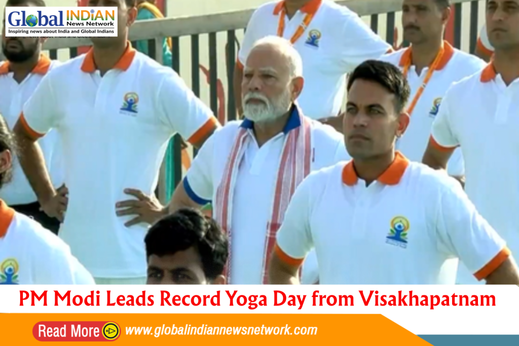 PM Modi Leads Record Yoga Day from Visakhapatnam