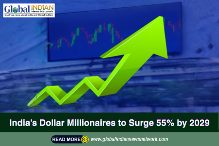 India’s Dollar Millionaires to Surge 55% by 2029