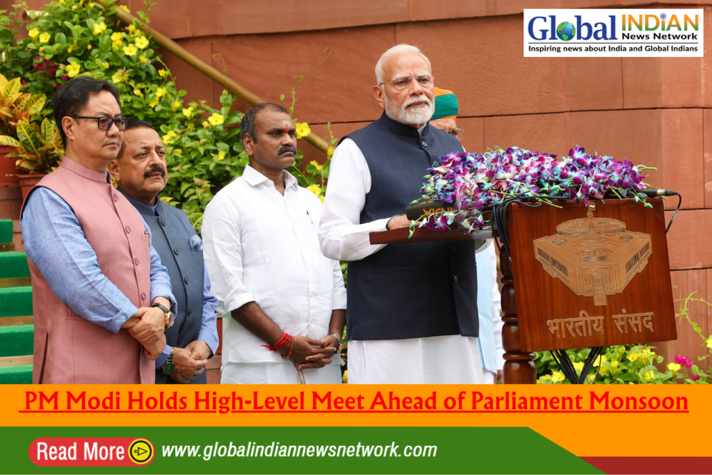 PM Modi Holds High-Level Meet Ahead of Parliament Monsoon