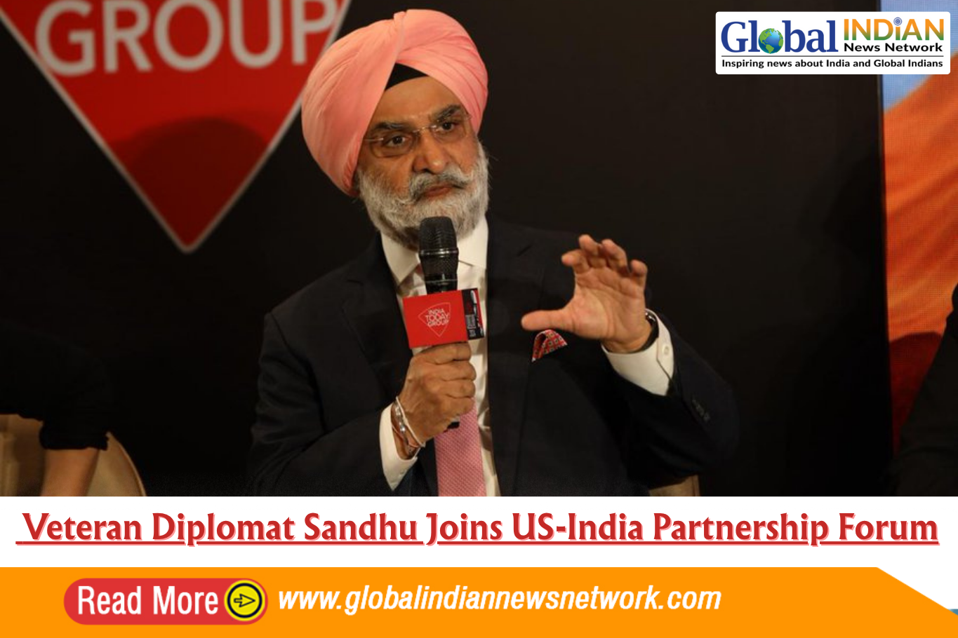  Veteran Diplomat Sandhu Joins US-India Partnership Forum
