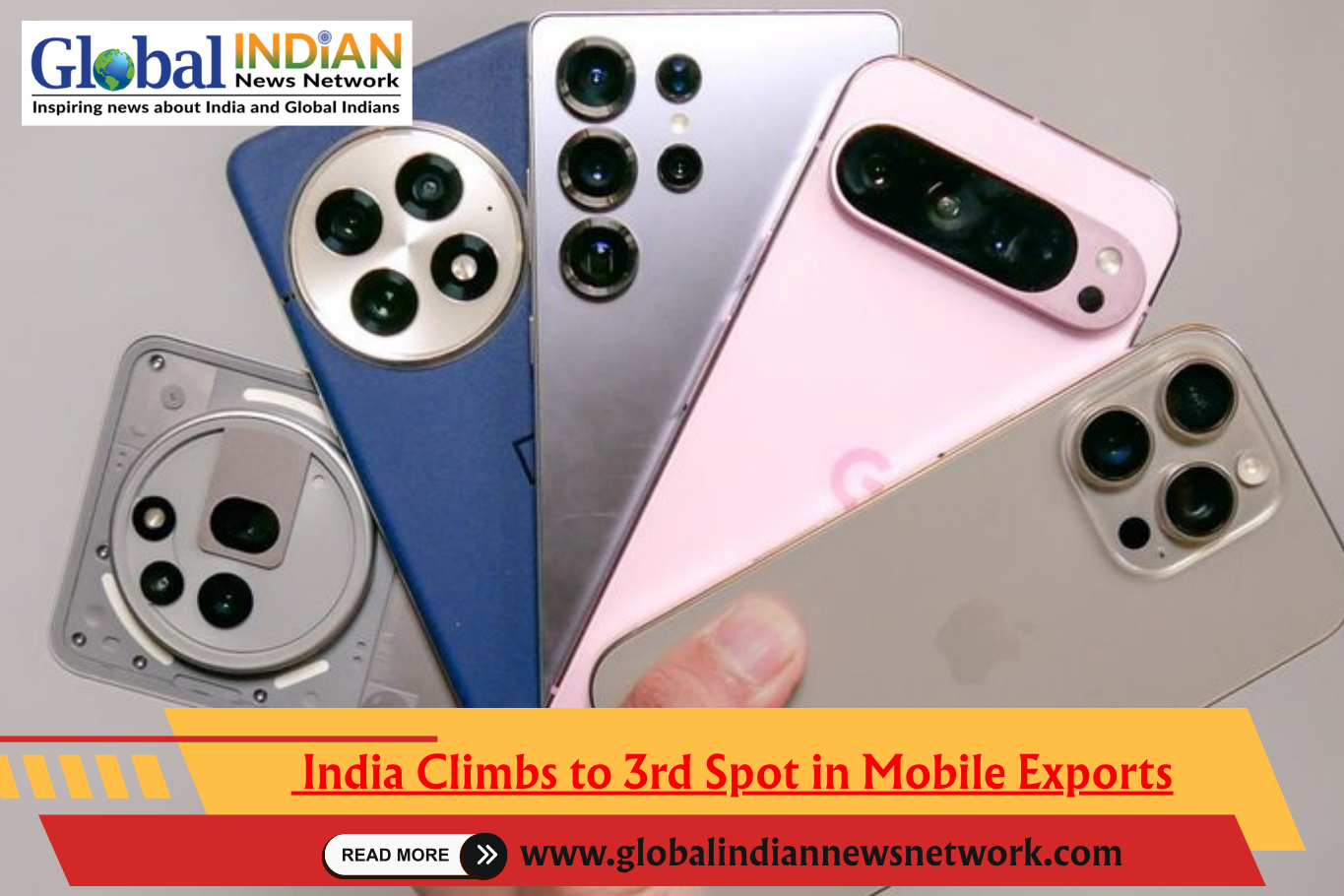  India Climbs to 3rd Spot in Mobile Exports