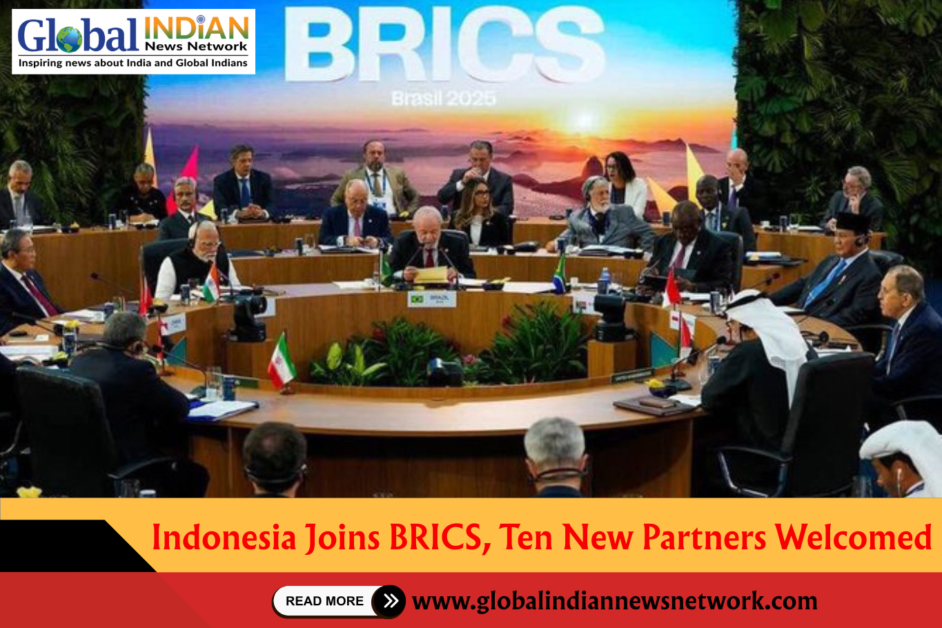  Indonesia Joins BRICS, Ten New Partners Welcomed