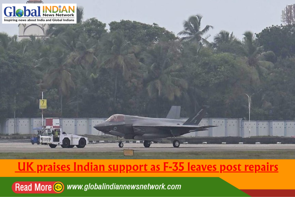 UK praises Indian support as F‑35 leaves post repairs