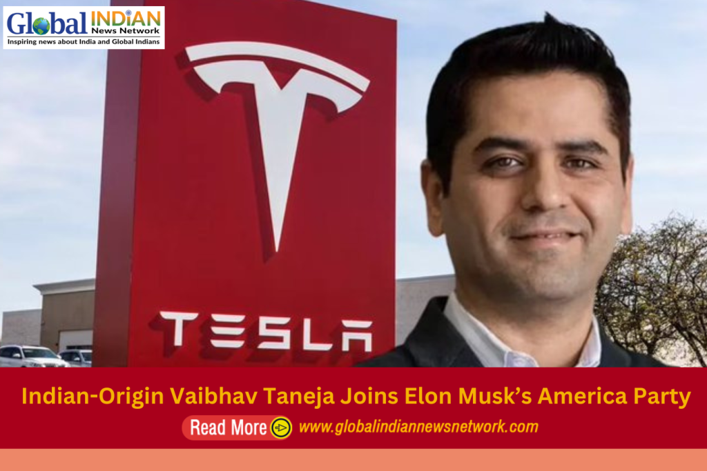 Indian-Origin Vaibhav Taneja Joins Elon Musk’s America Party