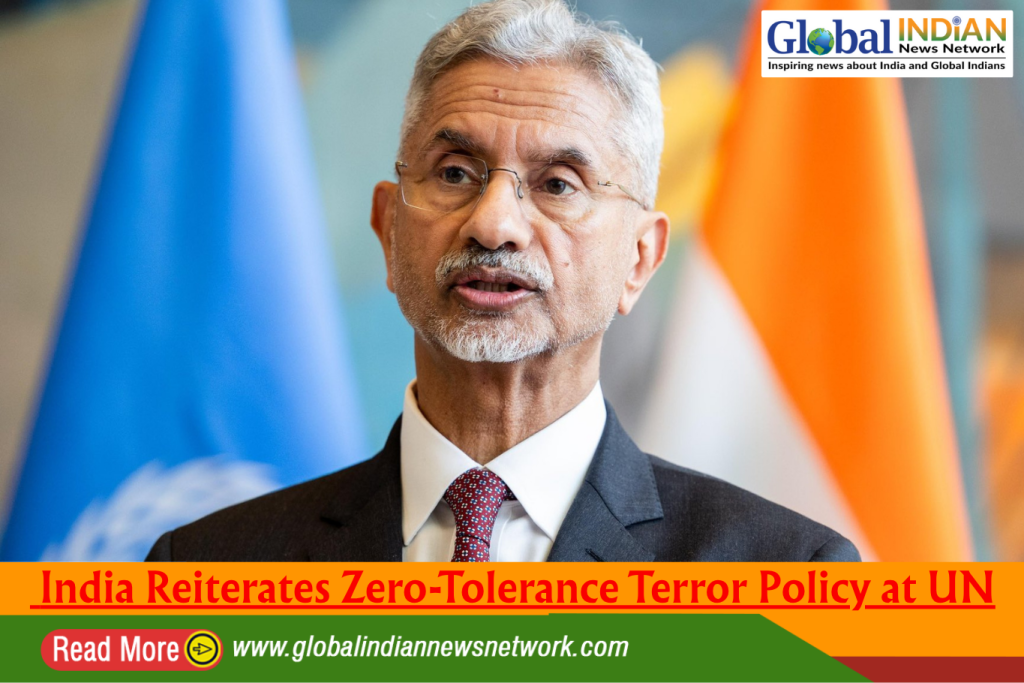 India Reiterates Zero-Tolerance Terror Policy at UN